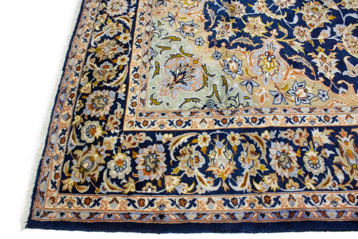 Vintage Navy Blue Traditional 10X13 Najafabad Persian Rug