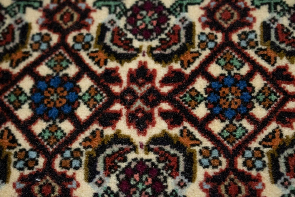 Orange Tribal Floral 1'8X2'2 Bidjar Persian Rug