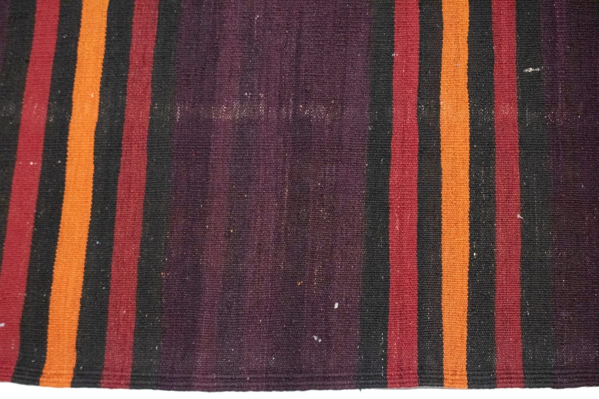 Vintage Multicolored Tribal 4'6X15 Kilim Persian Runner Rug