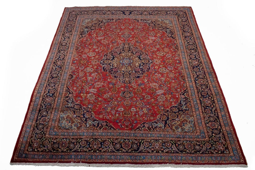 Semi Antique Red Traditional 10X13 Kashmar Persian Rug