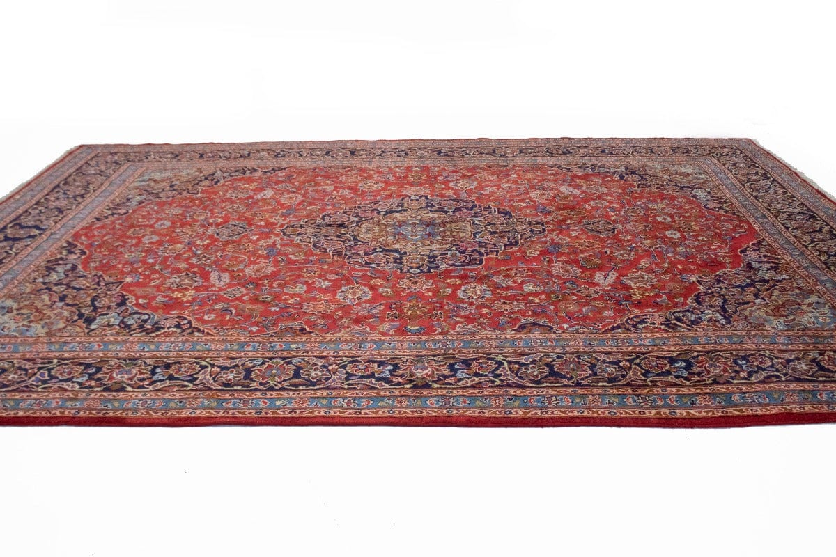 Semi Antique Red Traditional 10X13 Kashmar Persian Rug