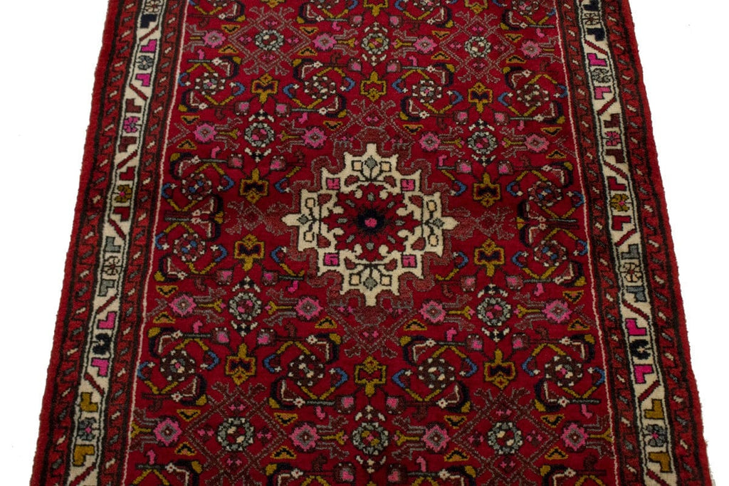 Vintage Red Tribal 3'1X5'6 Hamedan Persian Rug