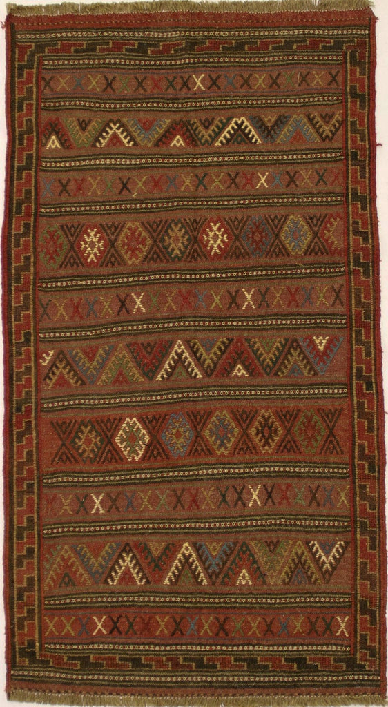 Tribal 4x7 Sumak Persian Rug