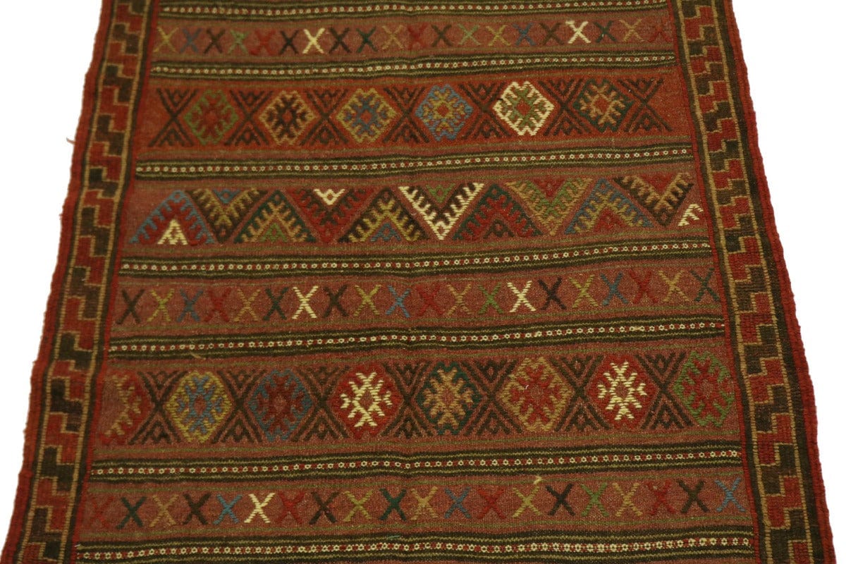 Tribal 4x7 Sumak Persian Rug