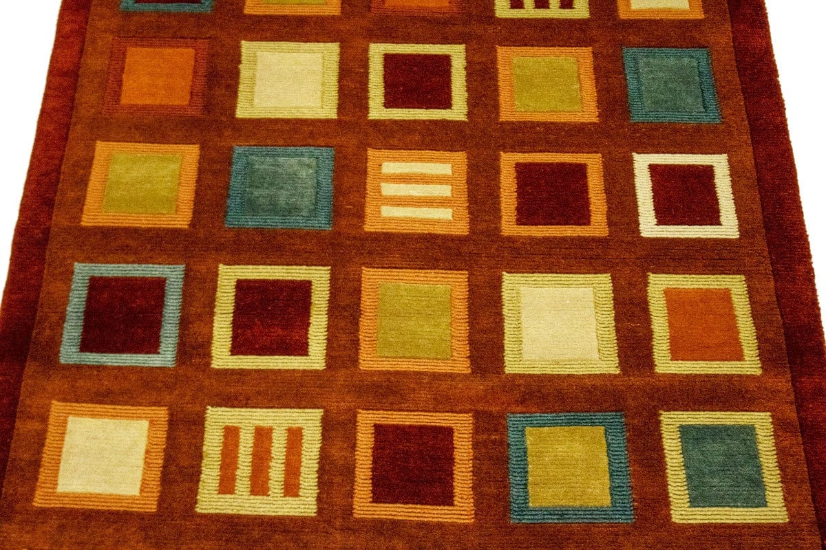 Multicolored Modern 5X8 Oriental Rug
