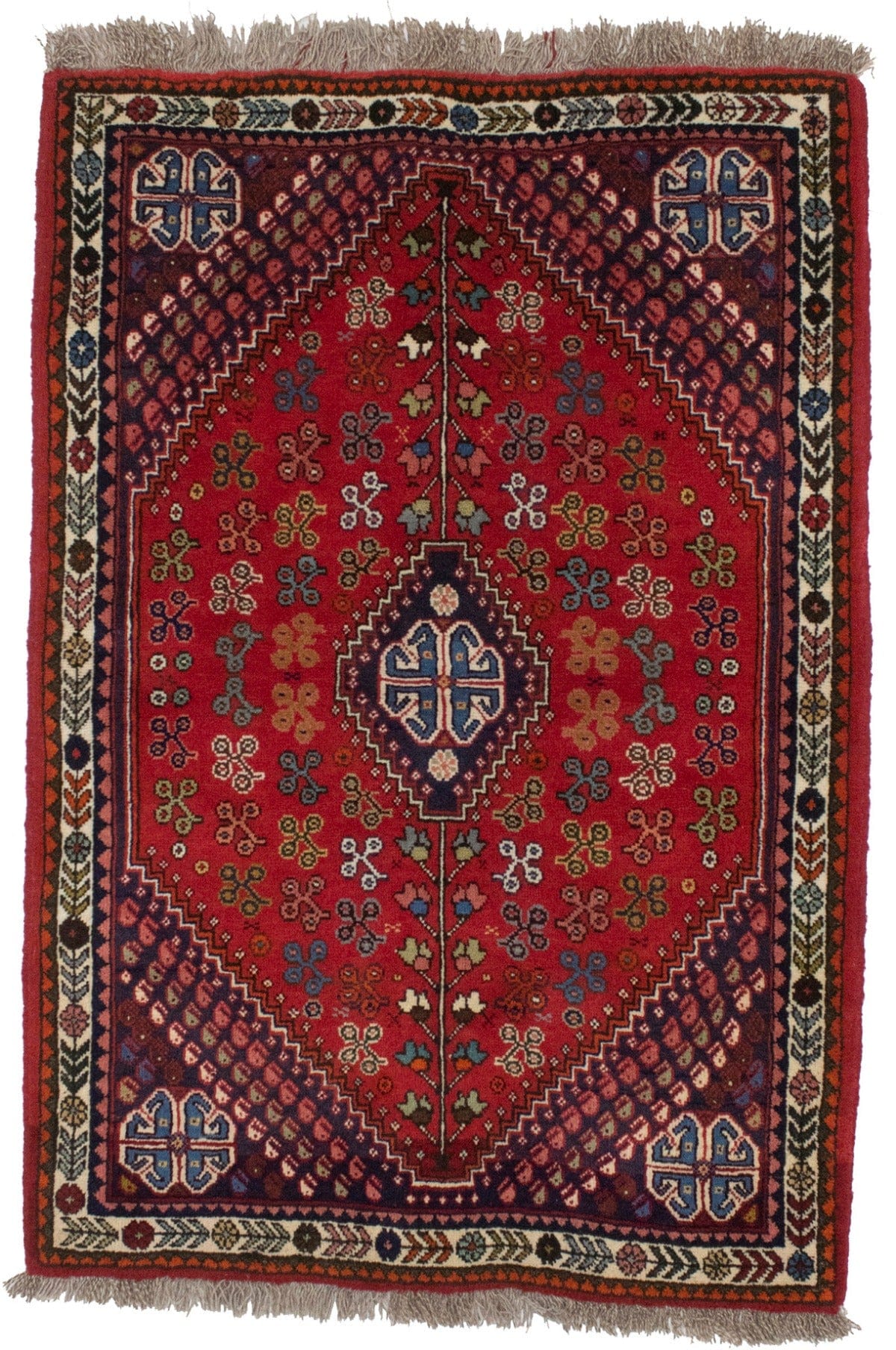 Red Tribal 3X5 Shiraz Persian Rug