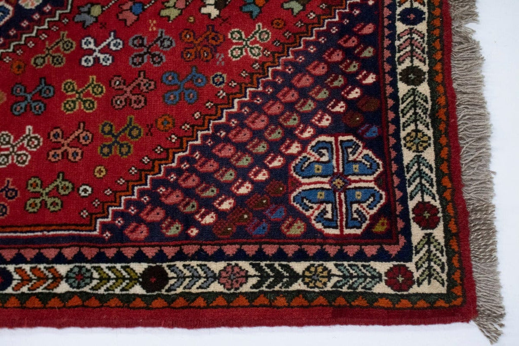 Red Tribal 3X5 Shiraz Persian Rug