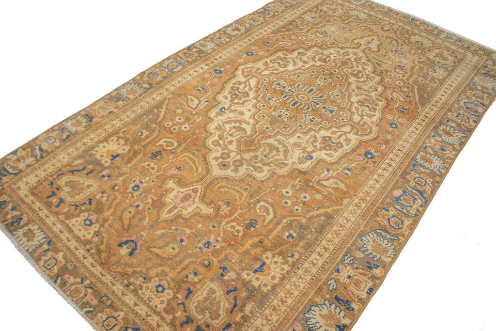 Antique Rust & Brown Floral 6X10 Lilian Persian Rug