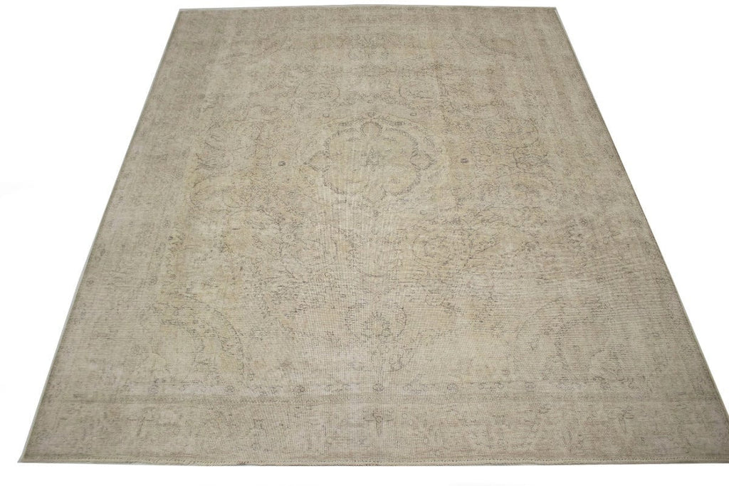 Antique Distressed Muted 10X12 Tabriz Persian Rug