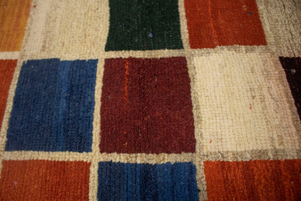 Semi Antique Tribal Multicolored 3X5 Gabbeh Persian Rug