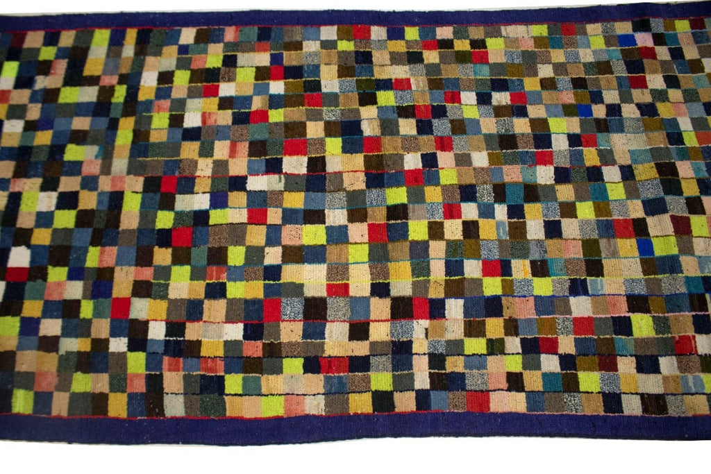 Semi Antique Multicolored 3'6X8 Gabbeh Persian Rug