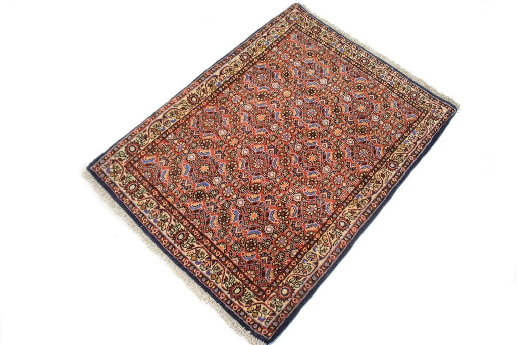 Orange Floral Tribal 2'5X3'3 Bidjar Persian Rug