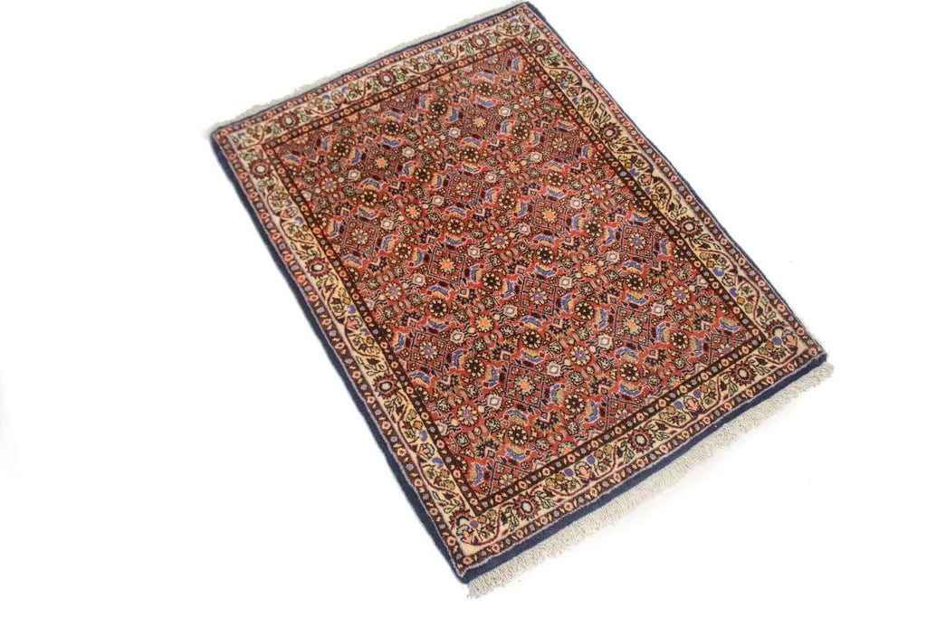 Orange Floral Tribal 2'5X3'3 Bidjar Persian Rug