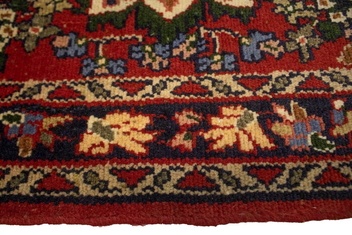 Vintage Red Tribal 2X3 Hamedan Persian Rug