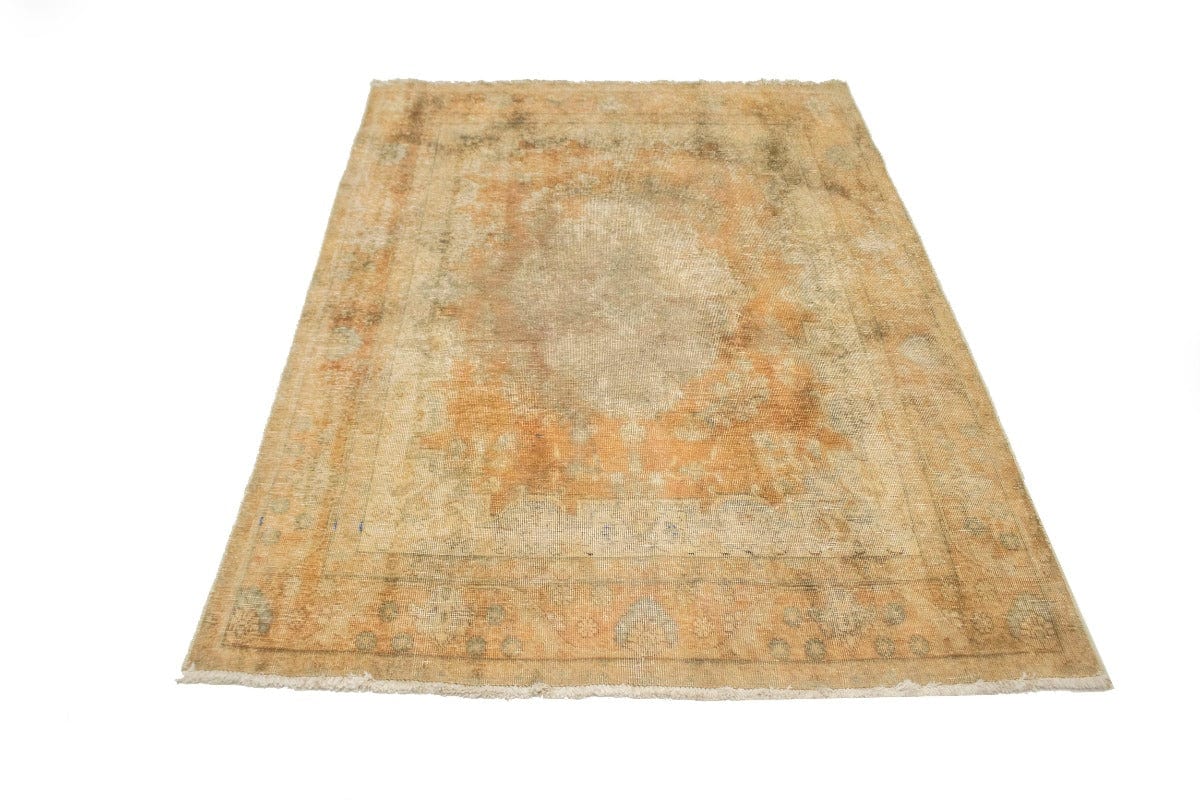 Antique Classic Distressed 5X6 Tabriz Persian Rug