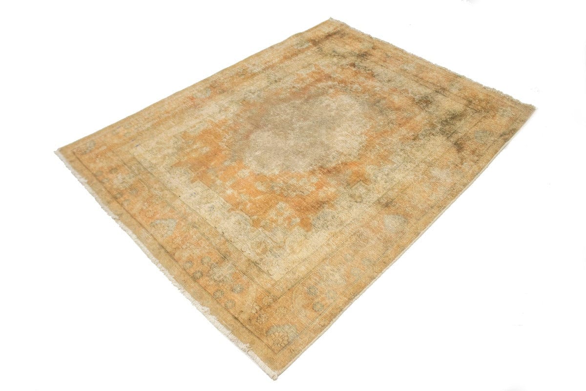 Antique Classic Distressed 5X6 Tabriz Persian Rug