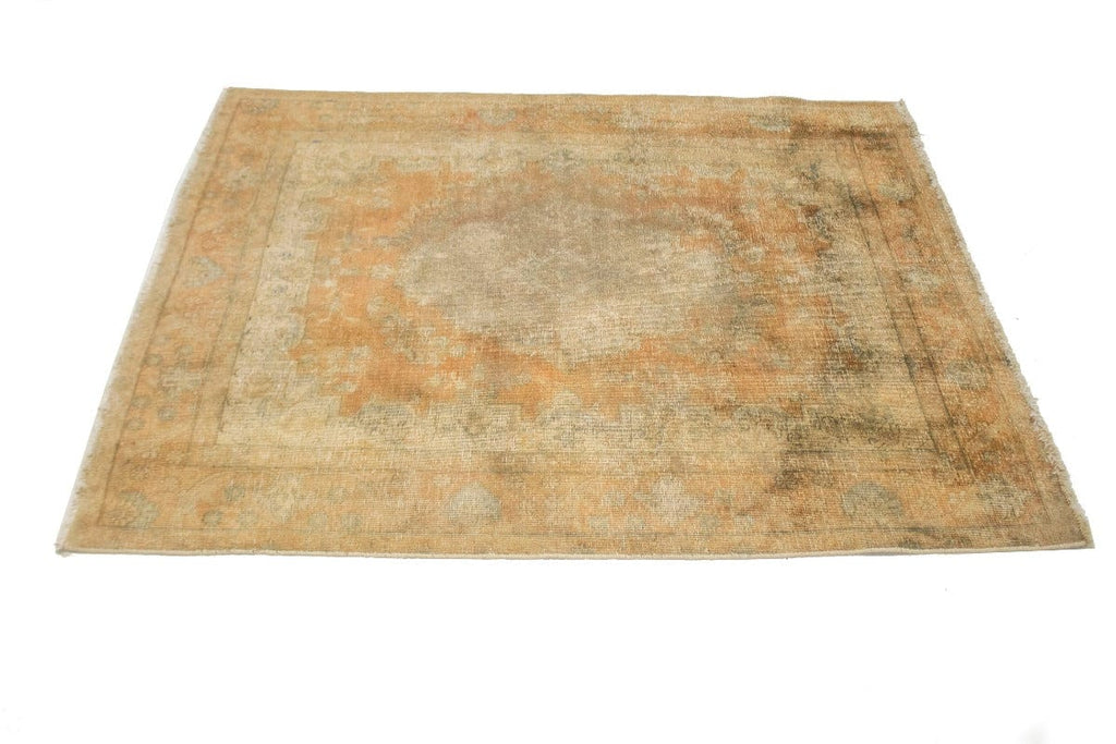 Antique Classic Distressed 5X6 Tabriz Persian Rug