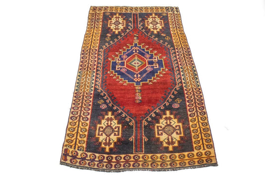 Antique Red Tribal 4X7 Shiraz Persian Rug