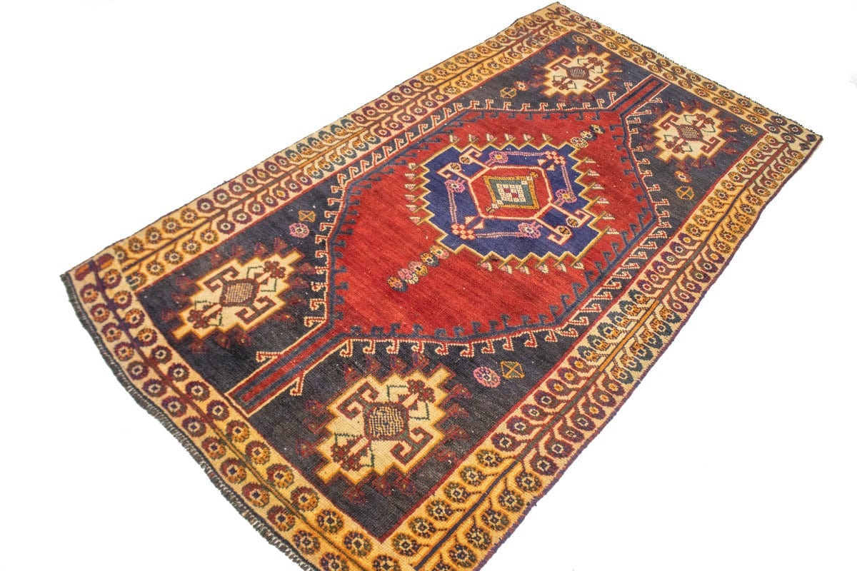 Antique Red Tribal 4X7 Shiraz Persian Rug