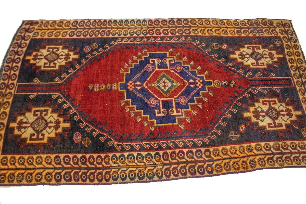 Antique Red Tribal 4X7 Shiraz Persian Rug