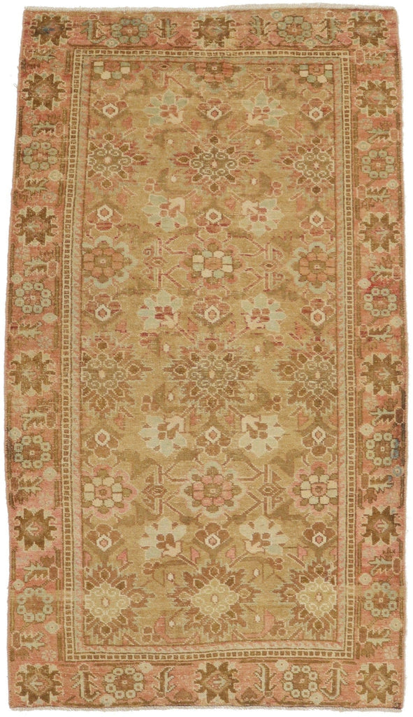 Antique Muted Beige Floral 4X7 Shiraz Lori Persian Rug