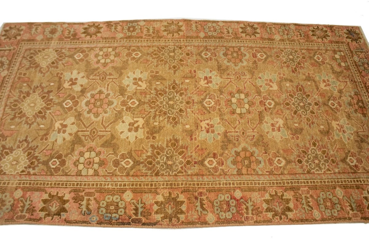 Antique Muted Beige Floral 4X7 Shiraz Lori Persian Rug