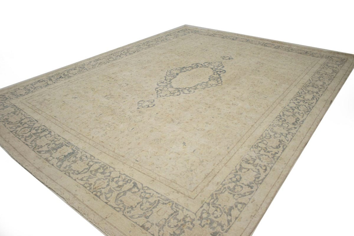 Distressed Antique Floral Classic 10X13 Kerman Persian Rug