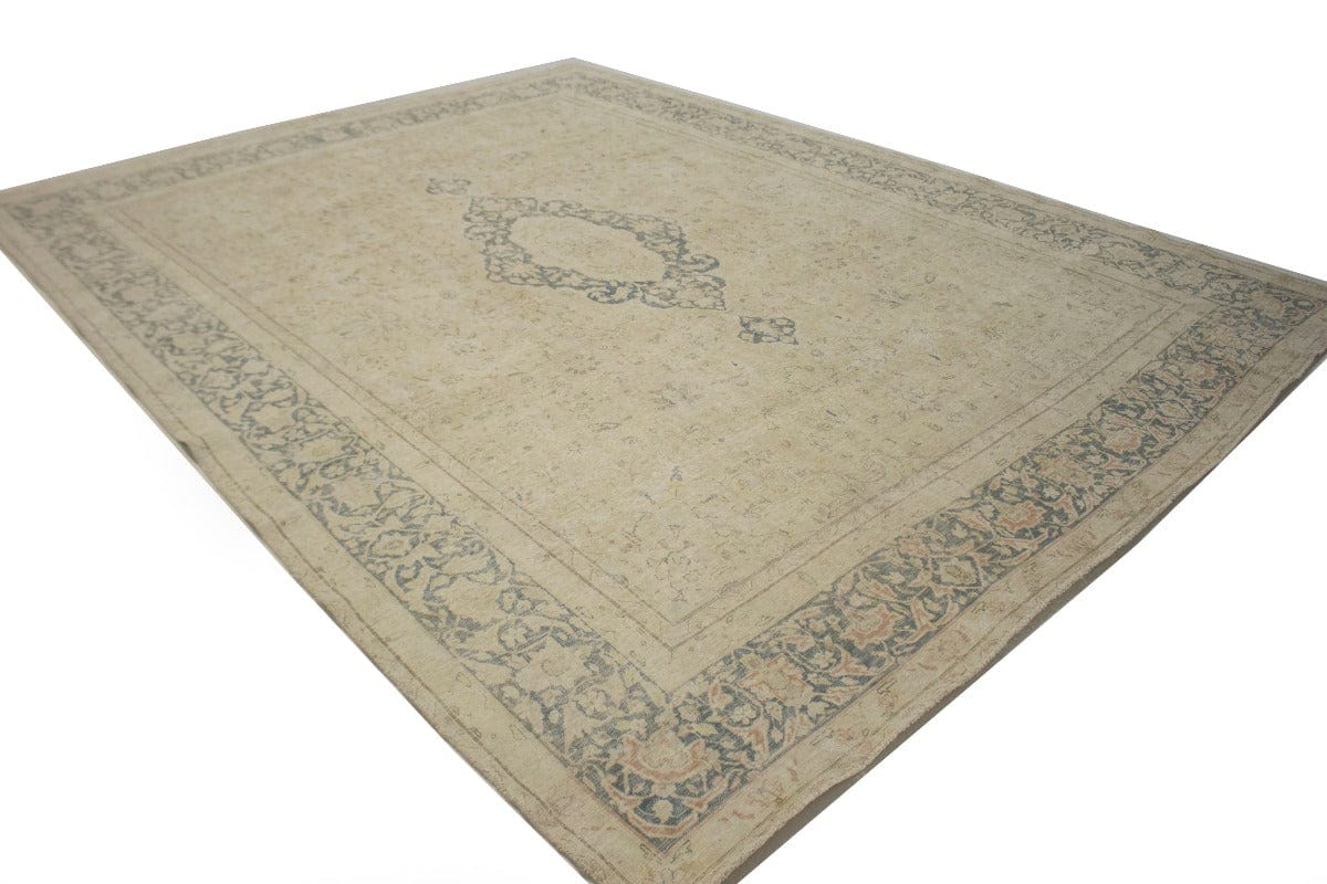 Distressed Antique Floral Classic 10X13 Kerman Persian Rug