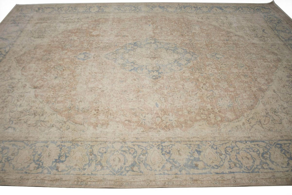 Antique Muted Traditional Floral 10X13 Kerman Persian Rug