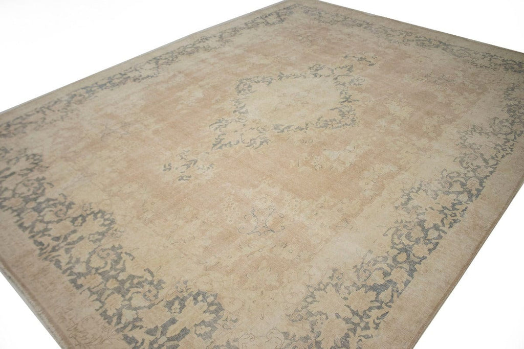 Distressed Antique Traditional Floral 10X13 Kerman Persian Rug