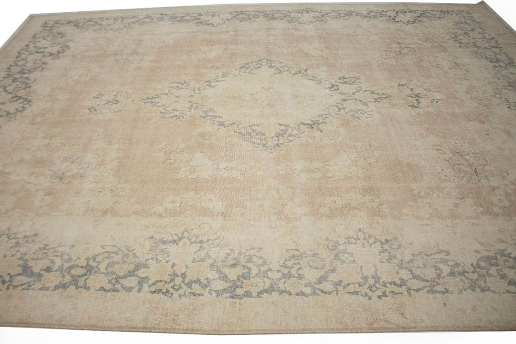 Distressed Antique Traditional Floral 10X13 Kerman Persian Rug