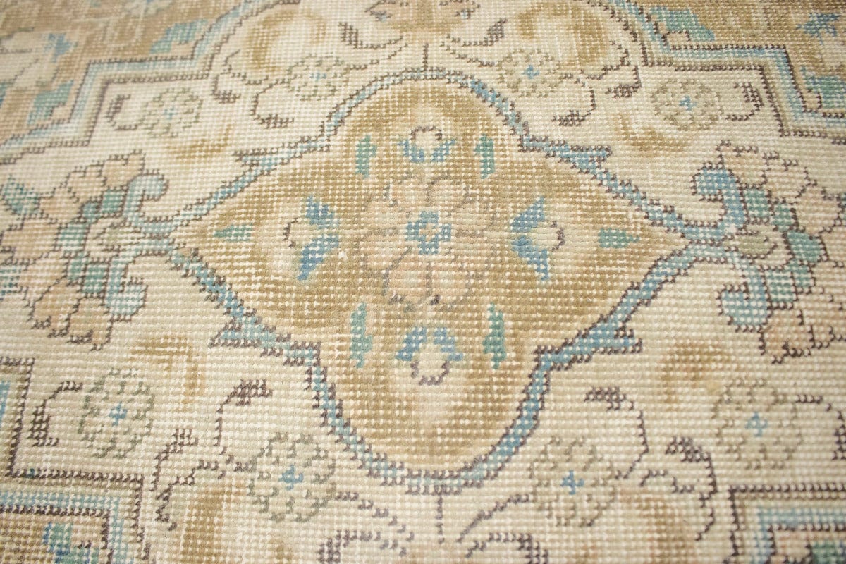 Distressed Muted Antique Traditional 10X13 Tabriz Persian Rug