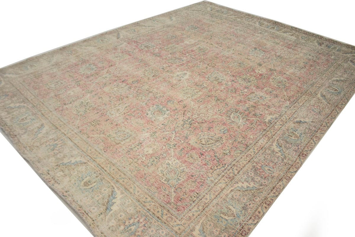 Antique Traditional Distressed 9'5X12'7 Tabriz Persian Rug