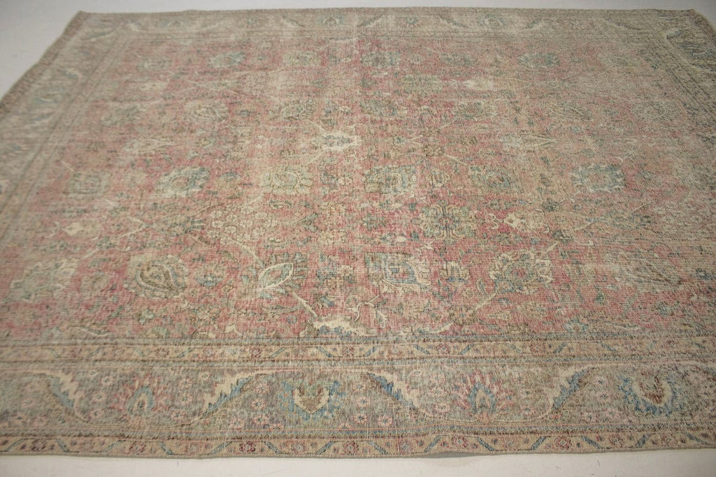 Antique Traditional Distressed 9'5X12'7 Tabriz Persian Rug