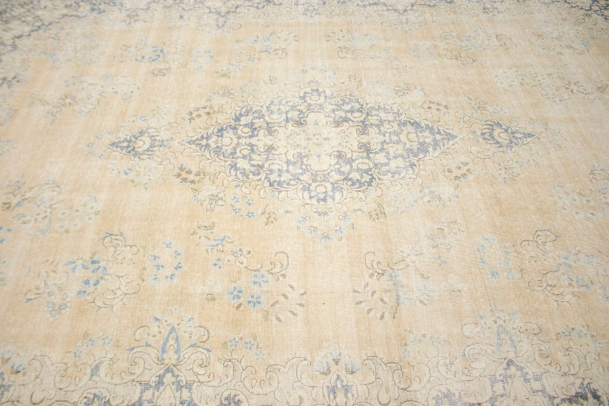 Antique Peach Muted Classic 10X13 Kerman Persian Rug