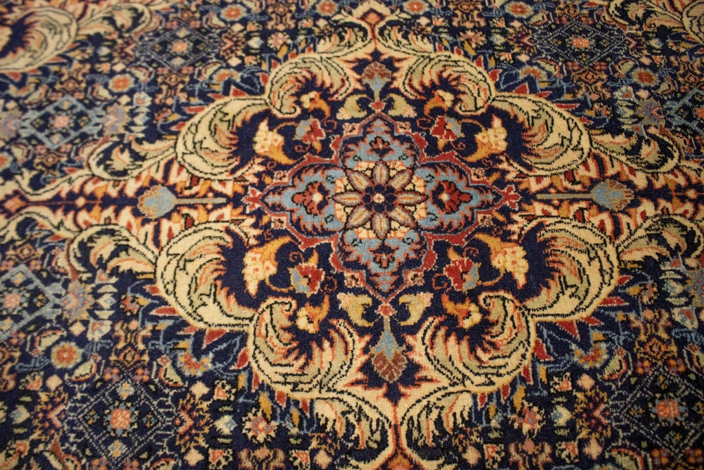 Vintage Purple-navy Floral 3X5 Bidjar Persian Rug