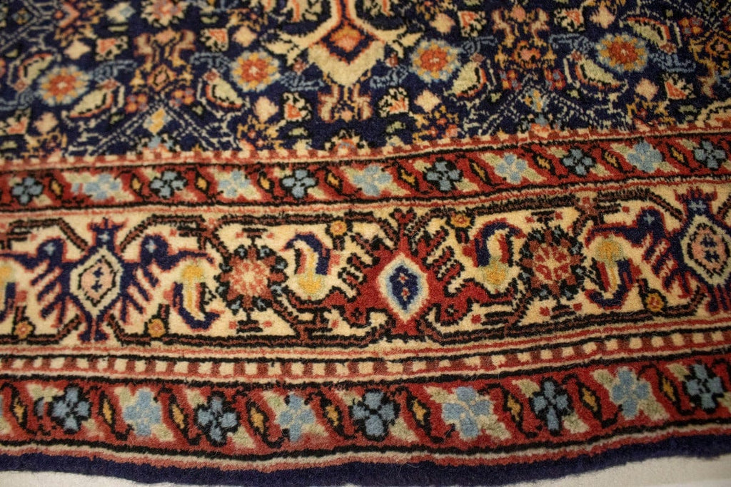 Vintage Purple-navy Floral 3X5 Bidjar Persian Rug