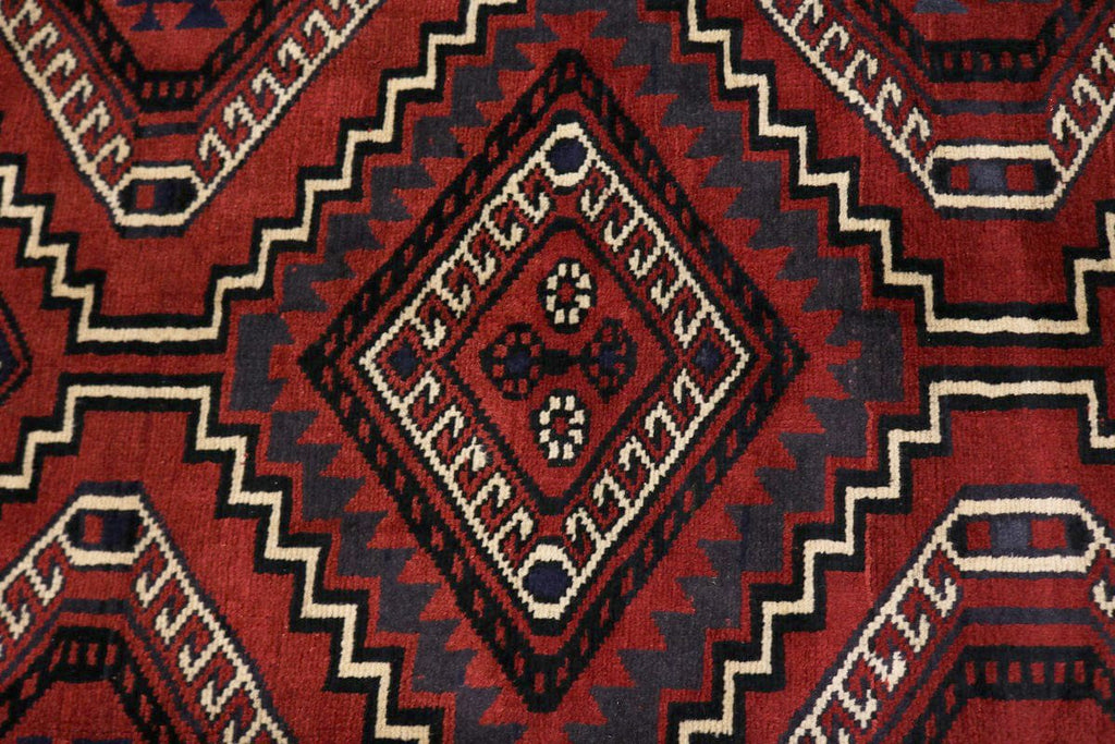 Red Tribal 6X9 Shiraz Lori Persian Rug