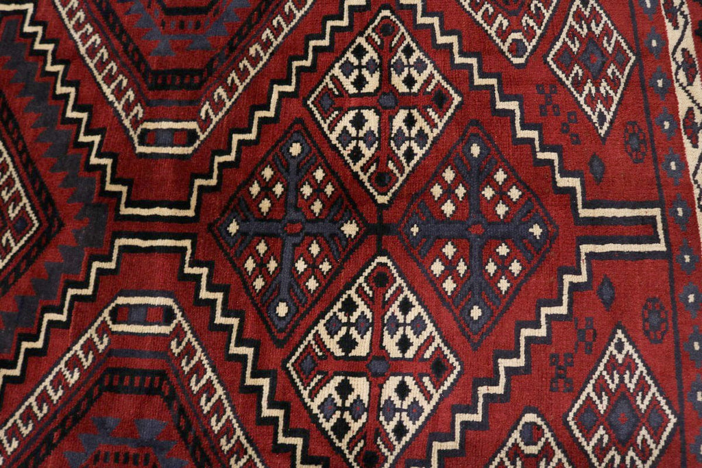 Red Tribal 6X9 Shiraz Lori Persian Rug