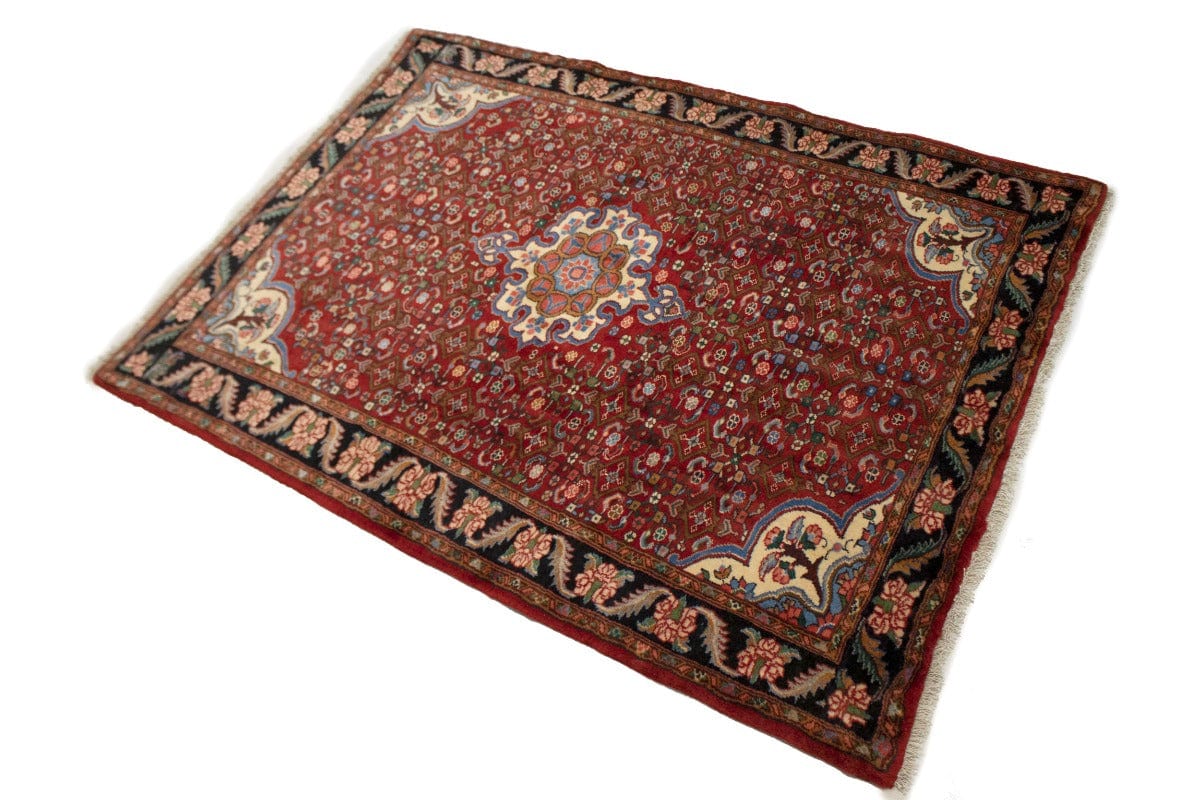 Vintage Floral Red 4X5 Gholtogh Persian Rug