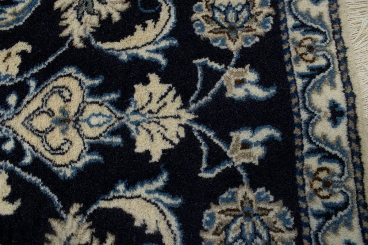 Navy Blue Floral Classic 2'3X4'6 Nain Persian Rug