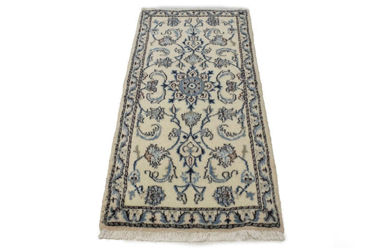 Cream Classic Floral 2'3X4'8 Nain Persian Rug