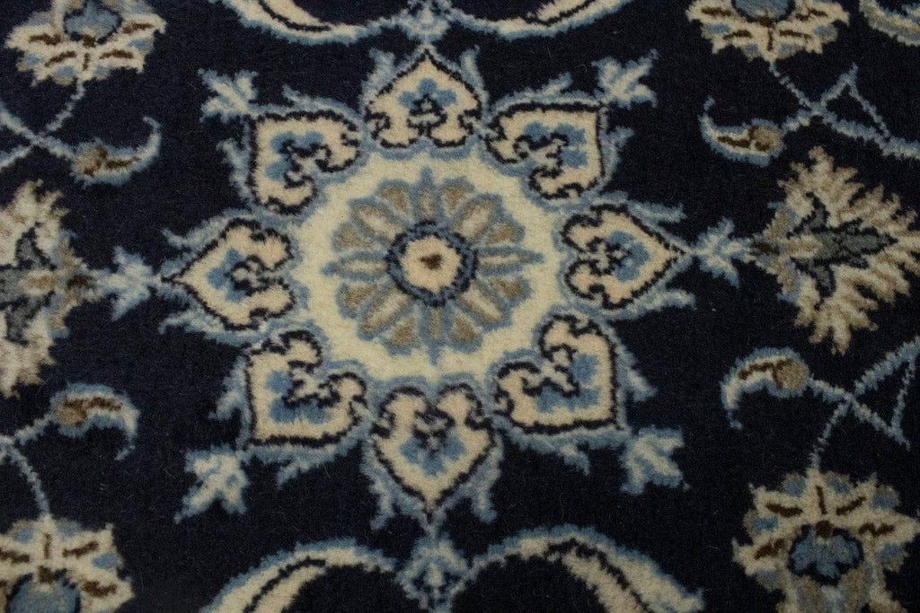 Navy Blue Floral Classic 2'3X4'7 Nain Persian Rug