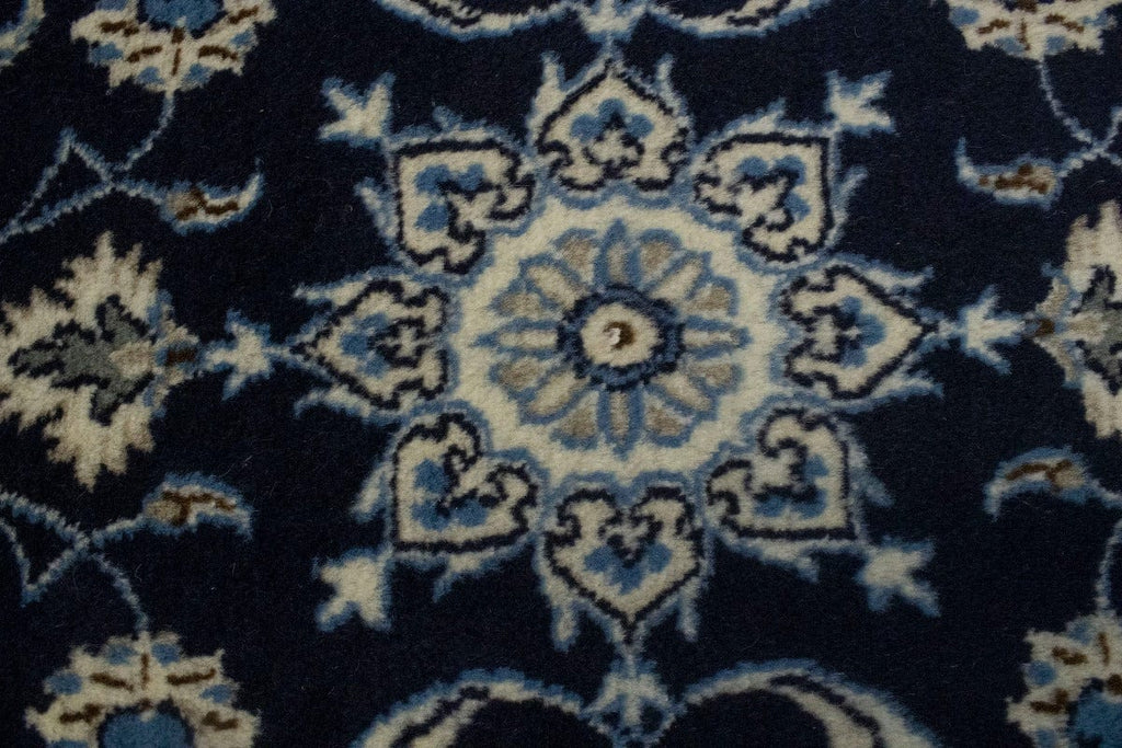 Navy Blue Floral Classic 2'3X4'7 Nain Persian Rug