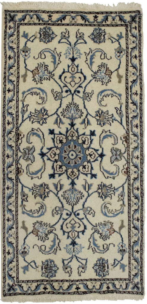 Cream Floral Classic 2'3X4'7 Nain Persian Rug