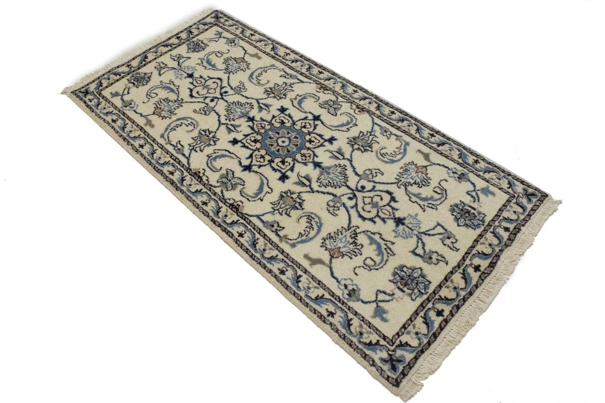 Cream Floral Classic 2'3X4'7 Nain Persian Rug