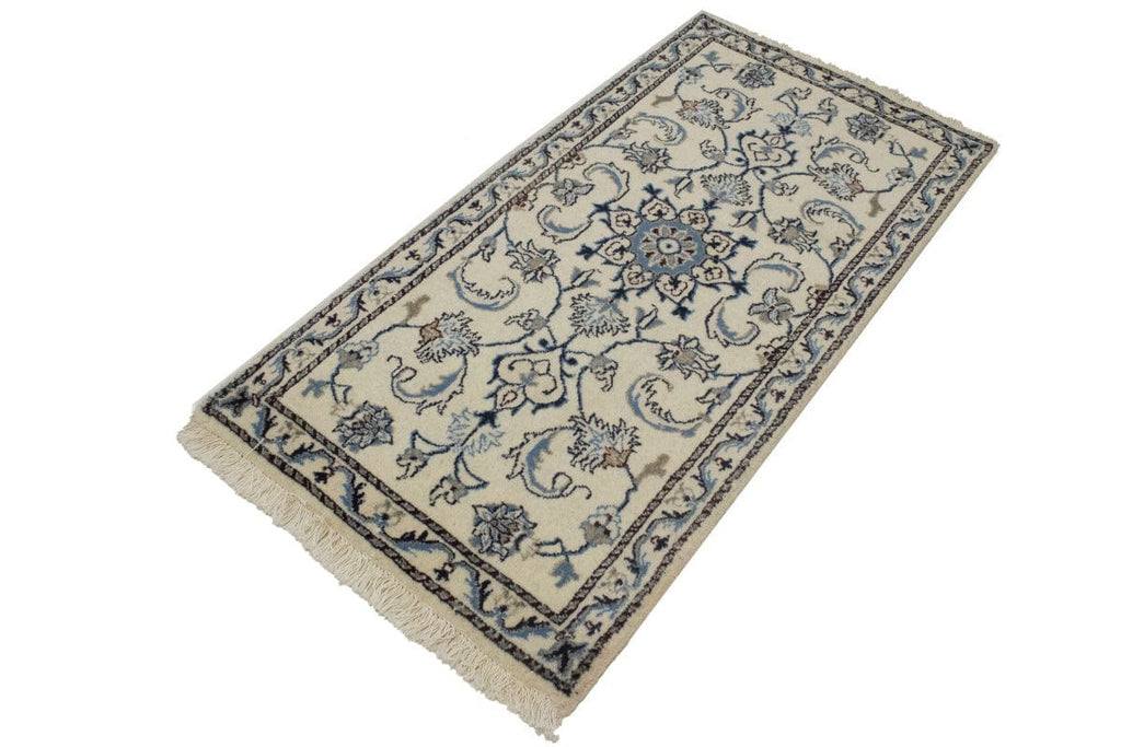 Cream Floral Classic 2'3X4'7 Nain Persian Rug