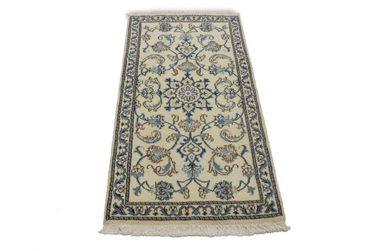 Cream Floral Classic 2'4X4'5 Nain Persian Rug