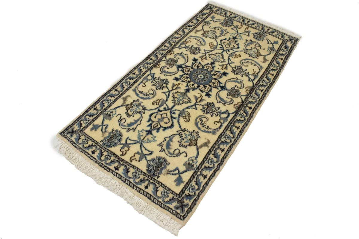 Cream Floral Classic 2'2X4'6 Nain Persian Rug