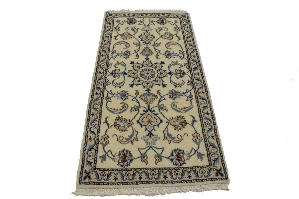 Cream Floral Classic 2'3X4'7 Nain Persian Rug